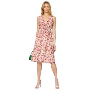 Samantha Sipos Strawberry Floral Sleeveless Midi Dress Women’s US S
